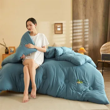 Новое зимнее одеяло Luxury Home Couple Quilt 200x230 см, одеяло из соевого волокна, Зимнее пуховое одеяло, постельные принадлежности, Зимнее утолщенное одеяло