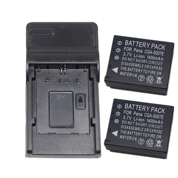 Батарея камеры CGA-S007 С USB-Зарядным Устройством Для Panasonic CGR-S007 DMW-BCD10 DMC-TZ1 TZ2 TZ3 TZ4 TZ5 TZ11 TZ15 TZ50