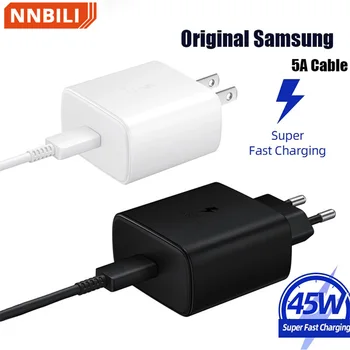 45 Вт Зарядное Устройство Super Fast Charge EP-TA845 Для Samsung GALAXY S23 S22 S21 S20 Note 10 Plus S20 Note 20 Ultra 5G S20 + Note10 +