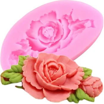 Сделай САМ Цветок Розы Силиконовая форма Инструменты для украшения сахарного торта Помадка Шоколадные Конфеты Форма для выпечки торта Формы из смолы и глины