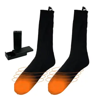 Зимние носки с подогревом, термоэлектрические носки, мужские и женские носки-грелки для ног, теплые носки для катания на снегоходах, пеших прогулок