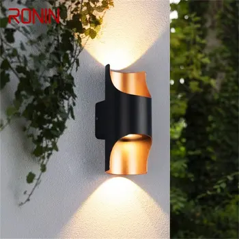 Современный уличный настенный светильник RONIN, Водонепроницаемый IP65, простой светодиодный светильник для дома, веранды, балкона, виллы