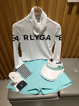 Новая весенне-летняя одежда для гольфа с УФ-защитой ice, легкая солнцезащитная спортивная одежда для гольфа, женская одежда для гольфа, эластичный топ с наружным слоем