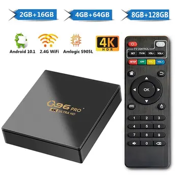 Q96 Pro + Smart TV Box Android 11 Allwinner H313 Четырехъядерный 2,4 G WIFI 4K телеприставка 8 ГБ + 128 ГБ медиаплеер H.265 Для Домашнего кинотеатра