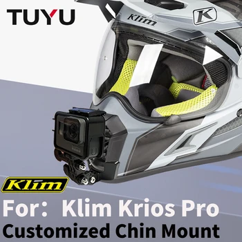 Крепление для подбородка шлема Klim krios pro из алюминия с ЧПУ на заказ от TUYU для аксессуаров камеры GoPro Max Hero 10 9 Insta360 One RS DJI Yi