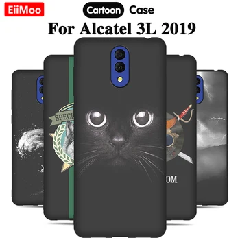 EiiMoo Мягкий Силиконовый чехол из ТПУ Для Alcatel 3L 2019 Case 5039 5039D Cute Cartoon Phone Back Coque Для Alcatel 3L 2019 Case