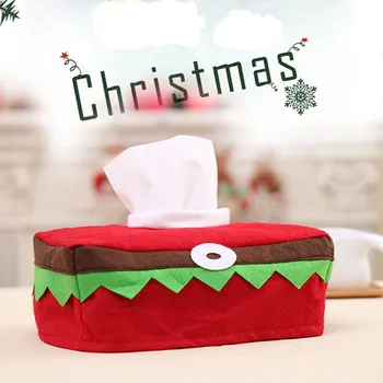 Рождественское украшение для дома, Рождественские принадлежности Natal Noel Deco, Длинная тканевая обложка, Салфетка, защитный чехол, украшение для дома