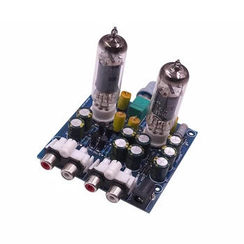 Обновленная версия 6J1/6J2/6K4 Плата предварительного усилителя Tube Fever Буфер для наушников DIY Kit Модуль Стерео Потенциометра AC 12V Клапан