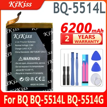 6200 мАч KiKiss Мощный Аккумулятор Для BQ BQ-5514L BQ-5514G Strike Power 4G для Мобильного телефона micromax ACBPN50M03