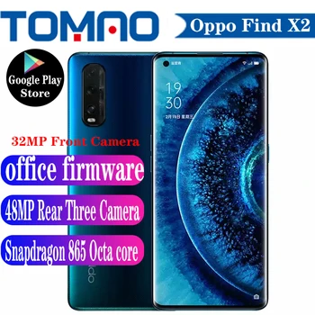 Официальный Оригинальный Новый Мобильный Телефон OPPo Find X2 5G Snapdragon 865 Octa Core 6,7 