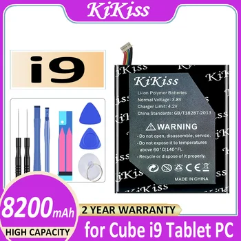 Оригинальный аккумулятор KiKiss i 9 (2877167 10 nine) 8200 мАч для планшетного ПК Cube i9 2877167 W/10 Линий + Штекер Bateria