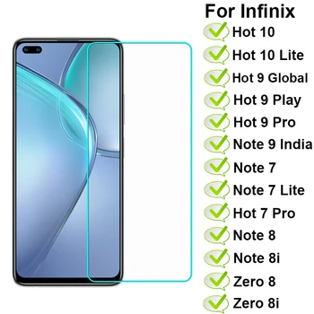 Закаленное Стекло Для Infinix Hot 10 Lite 9 Global Play Pro Note 7 Lite 8i Защитная Пленка Для Экрана Infinix Zero 8 8i X687B Стеклянная Крышка