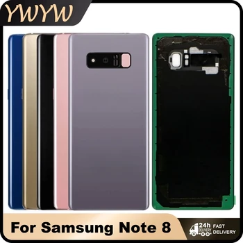 Для Samsung Galaxy Note 8 Note8 N950 N950F Задняя крышка аккумулятора корпус задней двери с объективом камеры для SAMSUNG Note8