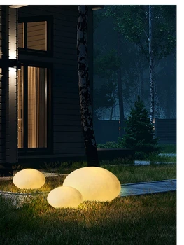 Наружная лампа для газона водонепроницаемая креативная светящаяся каменная лампа лампа из булыжника декоративная лампа для ландшафта внутреннего двора