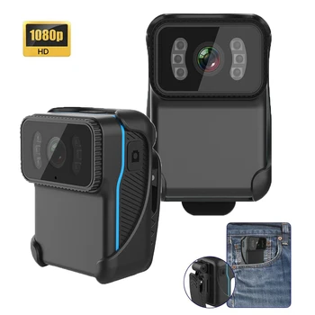 Полицейская камера 1080P HD Портативная Инфракрасная камера ночного видения, установленная на теле, видеорегистратор Cam Vision DVR, полицейская видеокамера, Видеомагнитофон