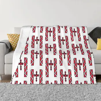 Одеяла с эфиопским крестом, Коралловый флис, Плюшевое украшение, Постельное белье для спальни, покрывало для дивана