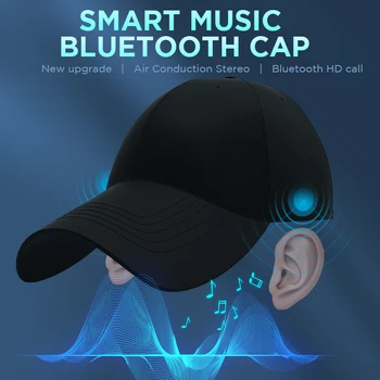 2023 Новая умная кепка Bluetooth Шляпа наушники хип-хоп бейсболка с костной проводимостью Bluetooth-гарнитуры Кепки для мужчин и женщин